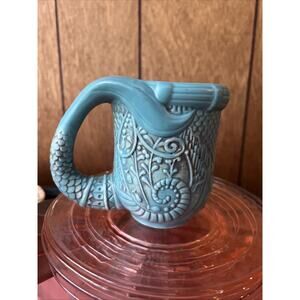 RARE Disney Parks Little Mermaid Mug Princess Ariel Sculpted 3D Tail 16 oz Cup